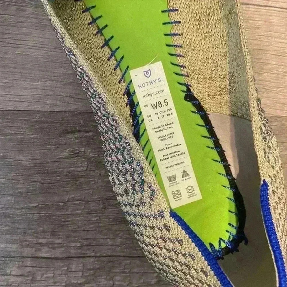 ROTHY'S ROTHY'S THE POINT NULTI METALLIC FLATS - Picture 3 of 5